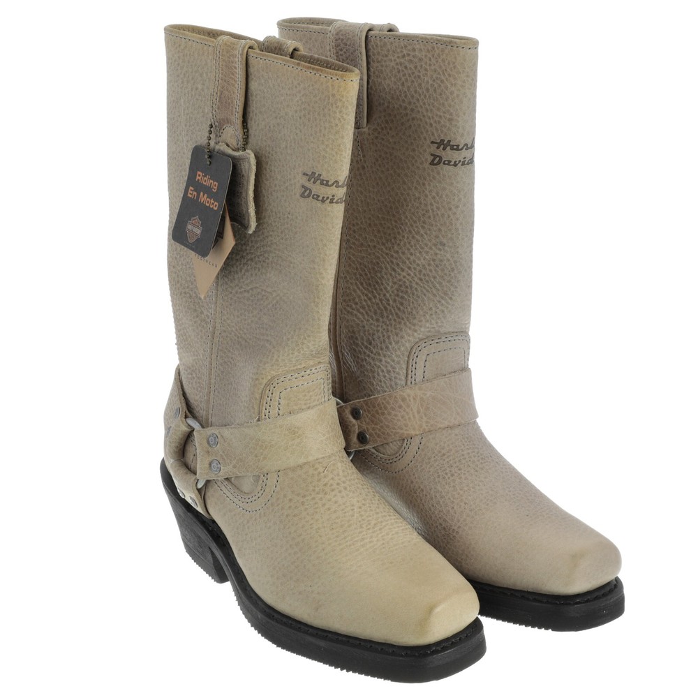 Harley Cream Boots Womens Size 6