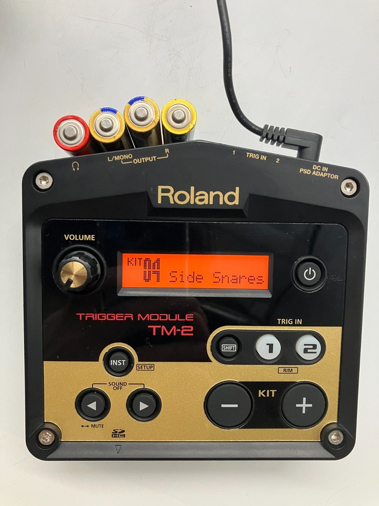 Roland TM-2 Drum Trigger Module 2017 w/Adapter Working A2I9874