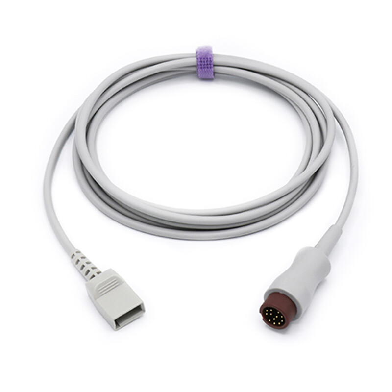 Mindray compatible IBP adapter cable PVB transducer 12pin