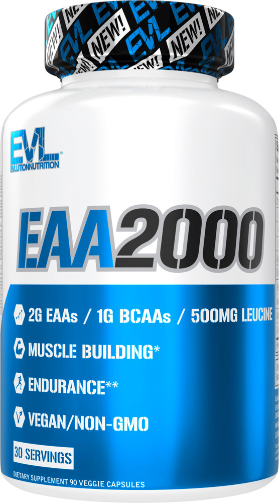 Evlution Nutrition EAA2000 - 2g Essential Amino Acids - 30 Servings