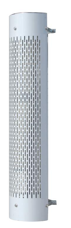 7" 180° Stainless Exhaust Muffler Shield - Vertical Slots