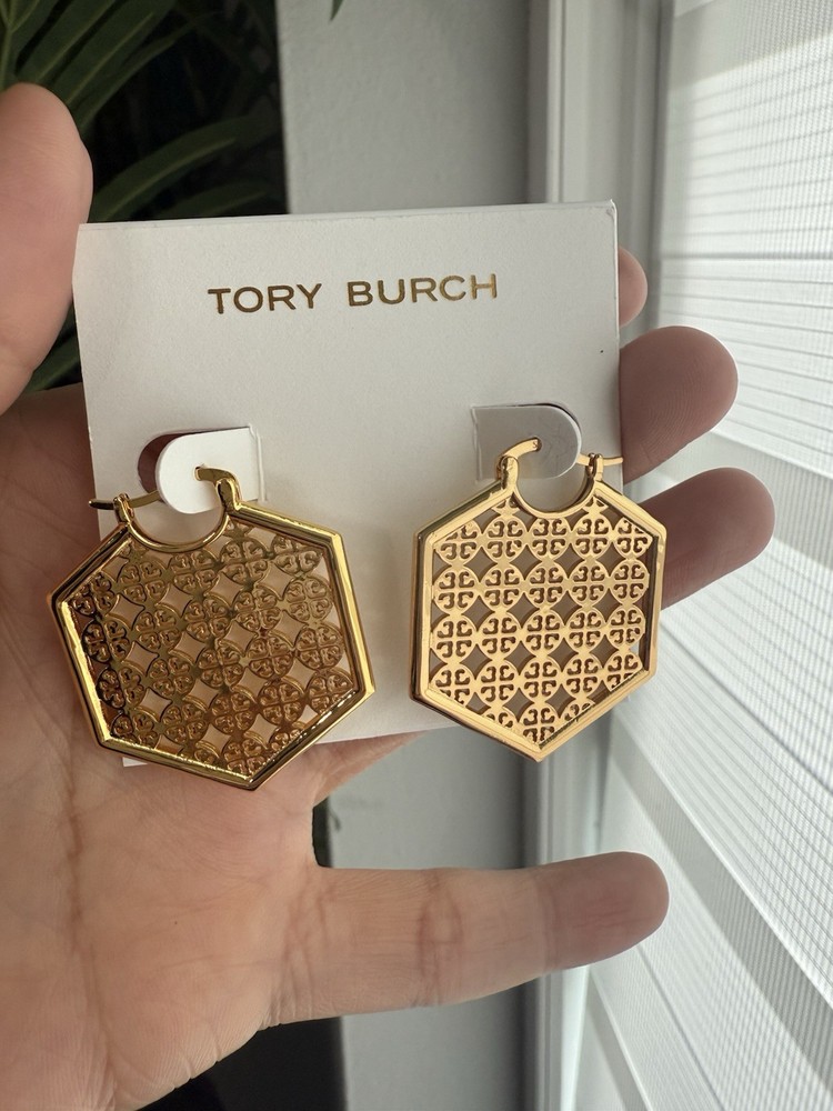 Tory Burch Logo Earrings