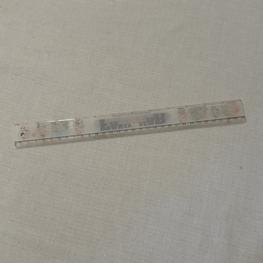 Vintage Fancy Bear Ruler