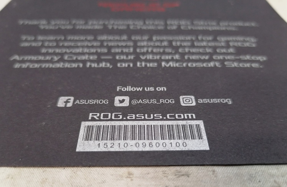 ASUS ROG Strix Product Card
