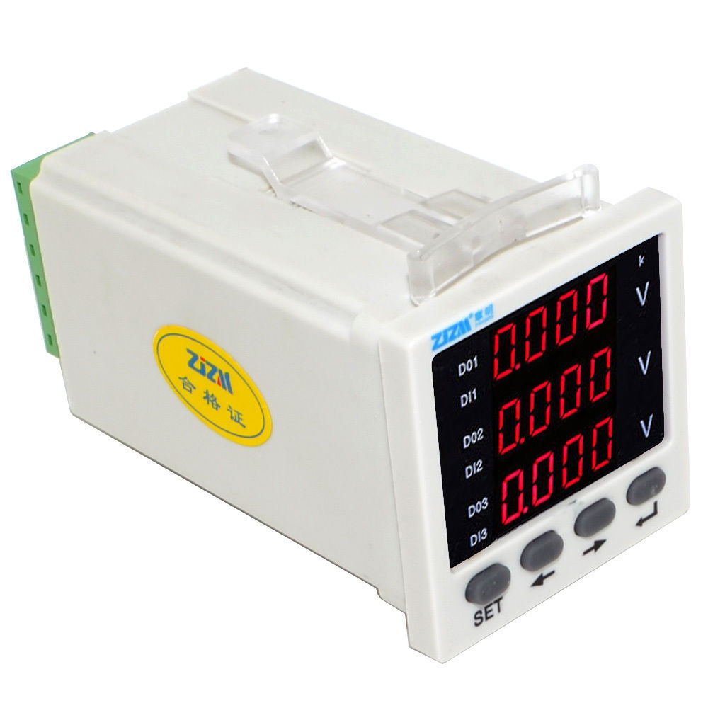 Three-phase AC Voltage Meter Intelligent Digital Display Voltmeter 48x48mm
