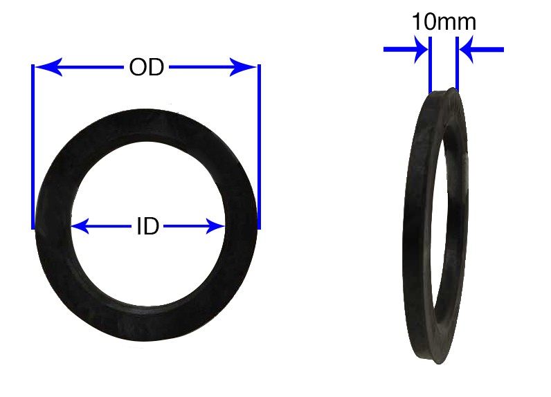 Coyote Wheel Accessories 73-6410 HUB CENTRIC RINGS