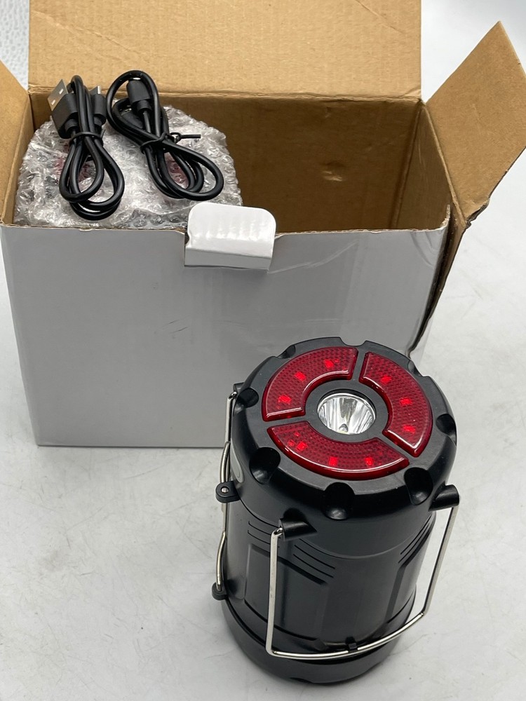 Consciot LED Camping Lantern USB Rechargeable Dual Powersource-2PK