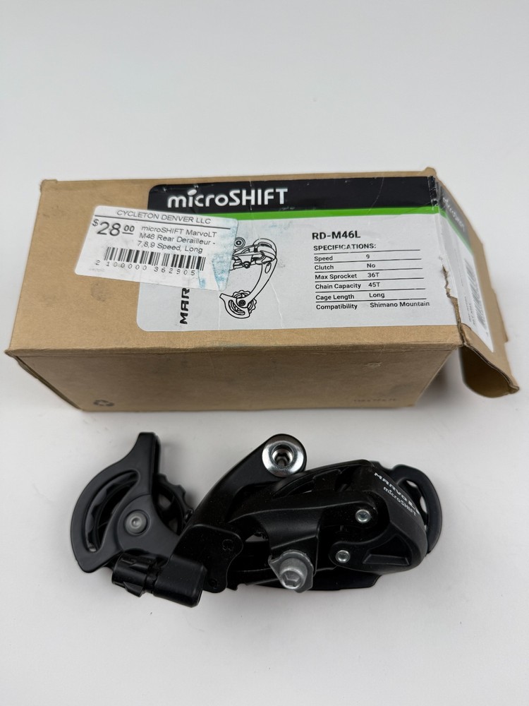 microSHIFT MarvoLT RD-M46L Rear Derailleur 9 Spd Long Cage
