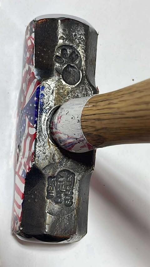 Custom Vintage USN 4 Lb. Sledge Hammer! 15" handle