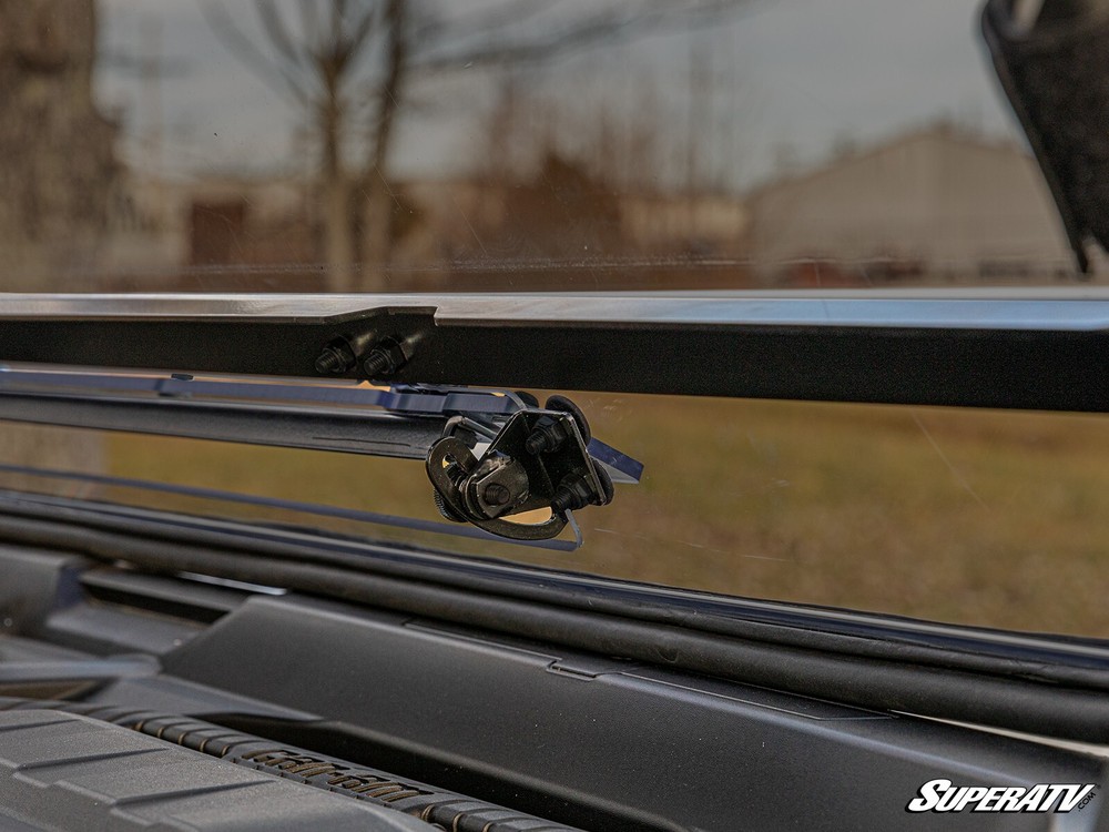 SuperATV Scratch Resistant Flip Vent/Dark Tint Windshield for Can-Am Defender
