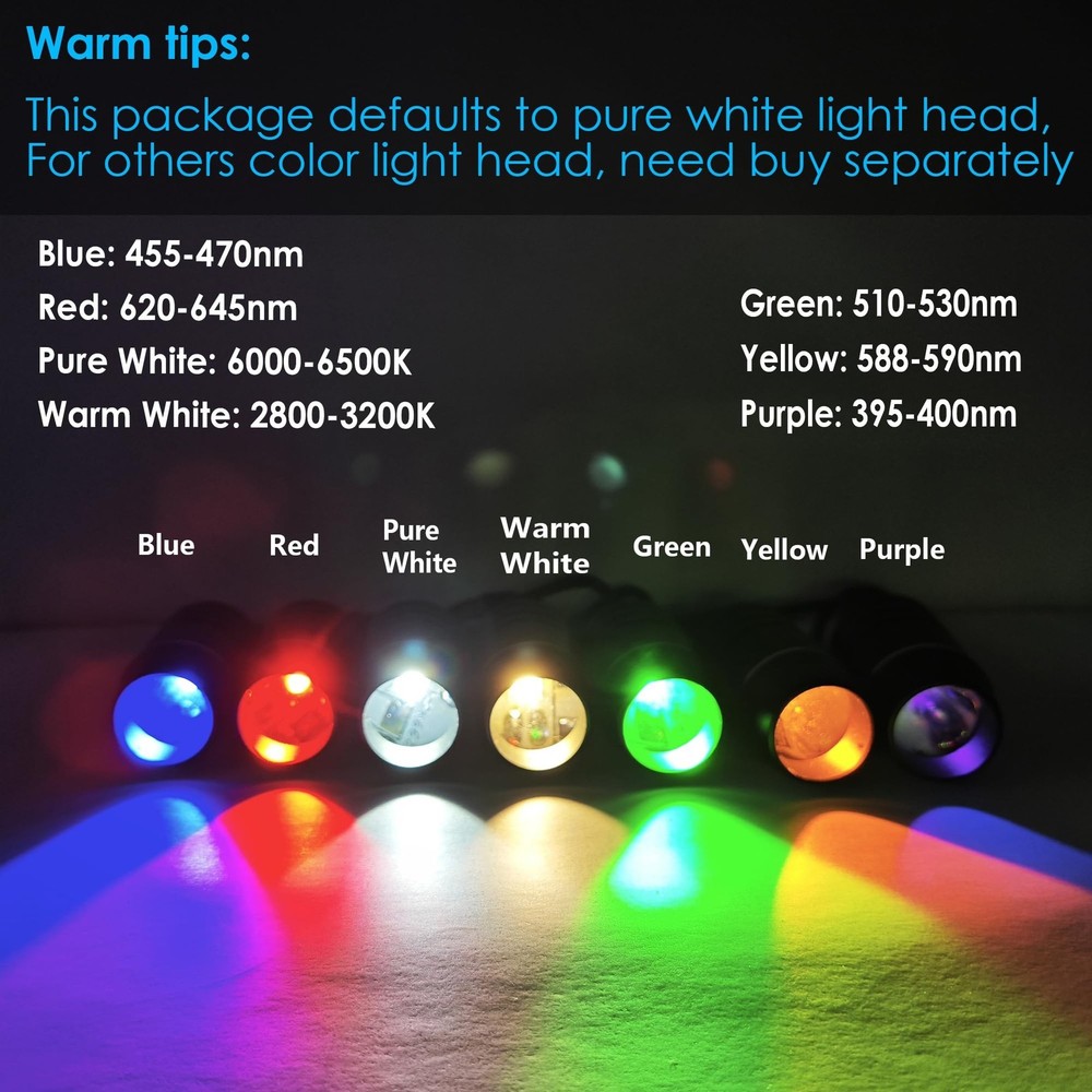 Microscope Light Source Dual Gooseneck Spotlight 3W 6500K for Lab, Industrial...