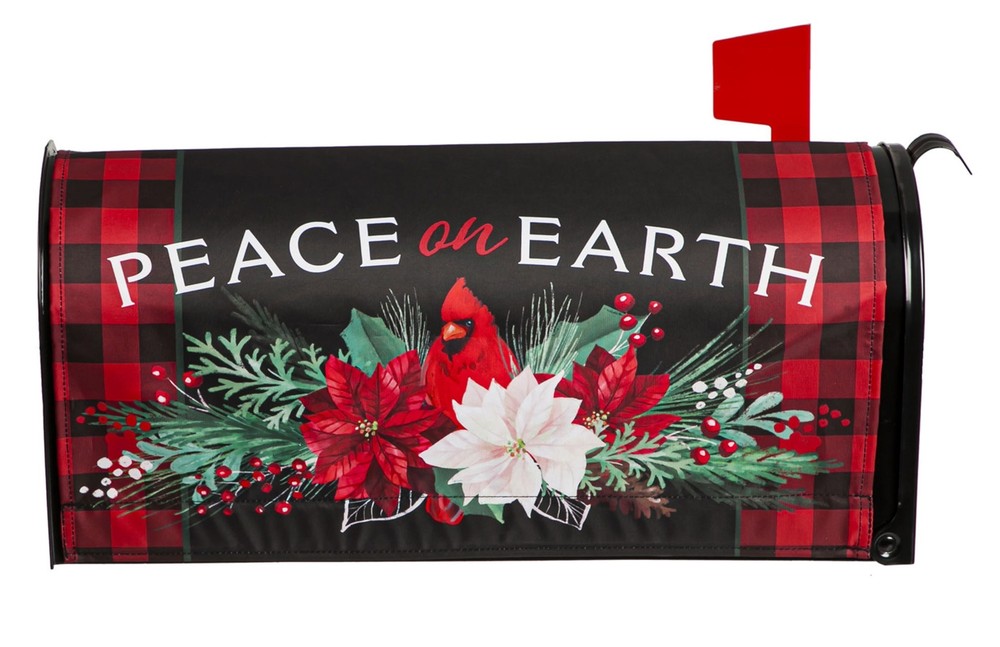 Christmas Joy Nylon Mailbox Cover