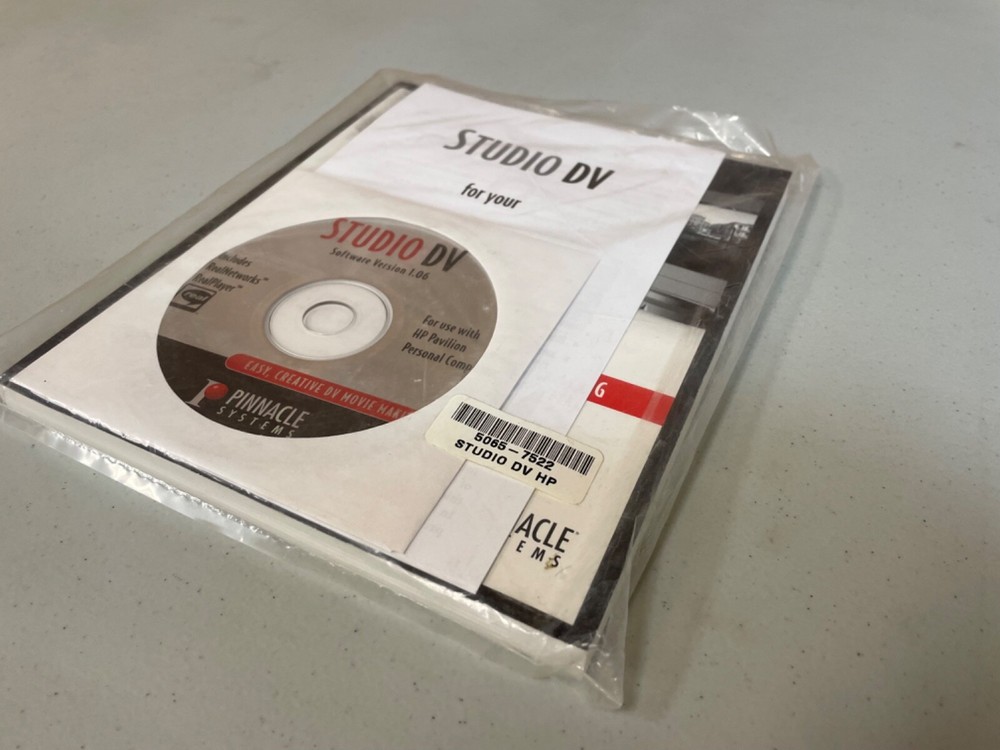Pinnacle Systems Video Editing Software DVD - STUDIO DV 1.06 Sealed Vintage