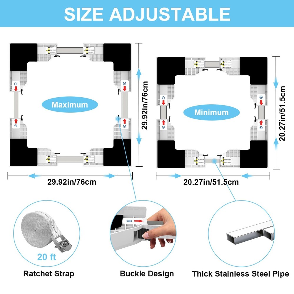 Small Space Laundry Solution - Universal Washer Dryer Stacking Kit