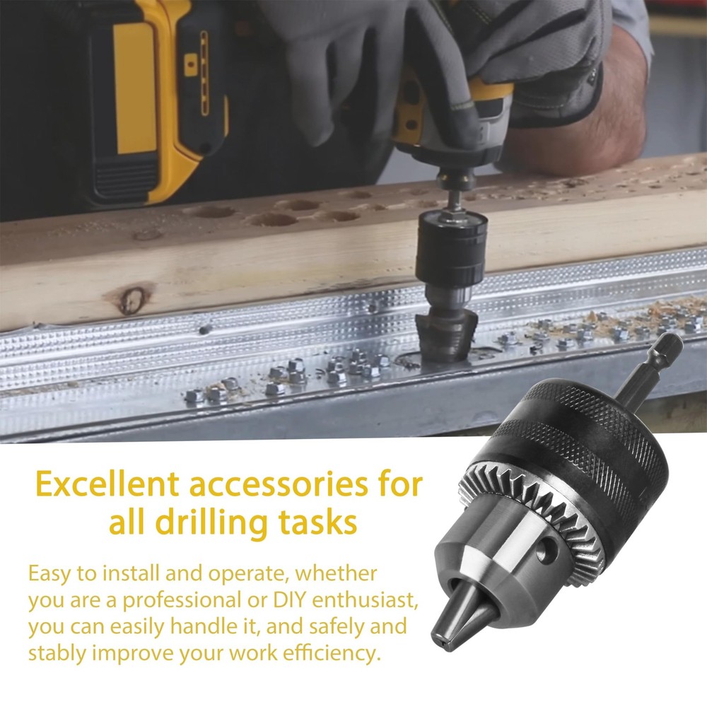 Drill Chuck Adapter for Impact Driver, for DeWalt DW0521 Quick Connect Keyles...