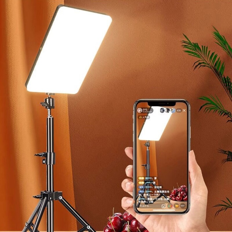 Portable LED Photography Light Panel Kit Tripods Stand for Makeup Tutorials