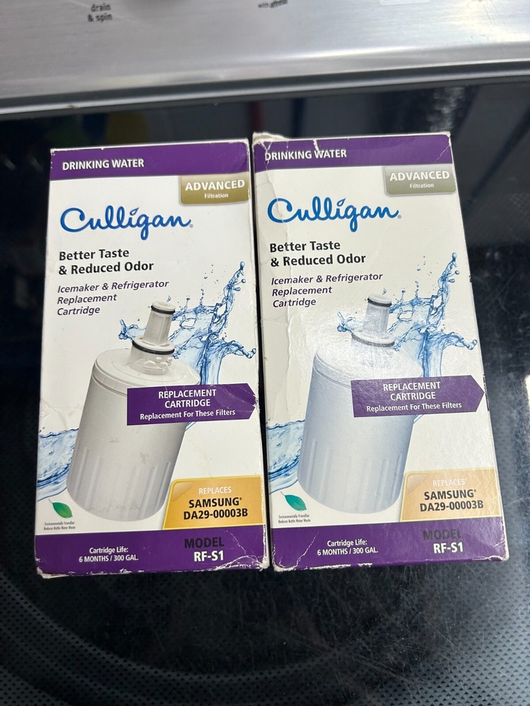 New 2-pack lot Culligan Icemaker Refrigerator Filter RF-S1 Samsung DA29-00003B