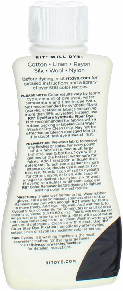 Rit 8 Fl. Oz. Liquid Black Dye