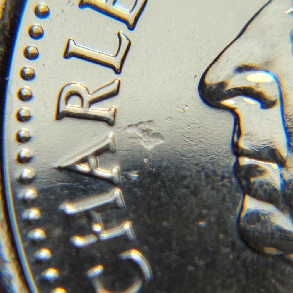 ERROR 2023 Struck Through Grease Charles III CANADA 50 Cent Half Dollar H252