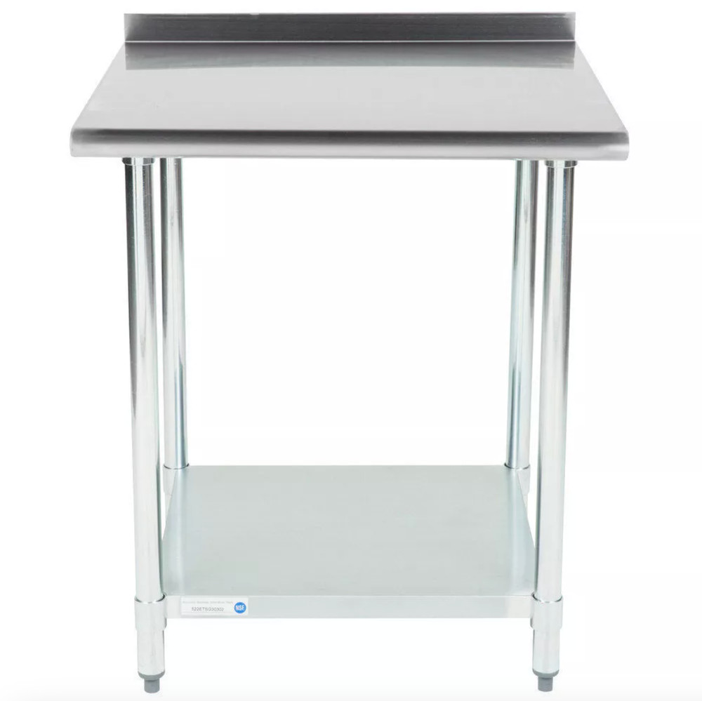 NEW!! 30" x 30" Stainless Steel Work Prep Table Undershelf Restaurant Backsplash