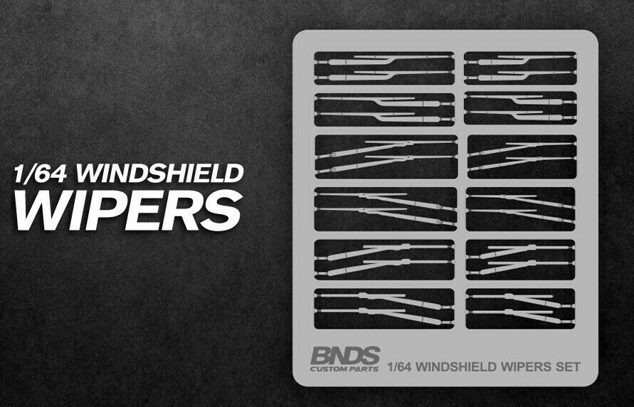1/64 Metal WINDSHIELD WIPERS Set For Diecast Models