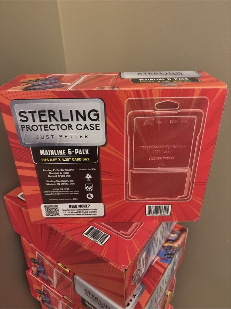Sterling Protector Case Mainline 6 Pack Gift Box for Hot Wheels & Matchbox Basic