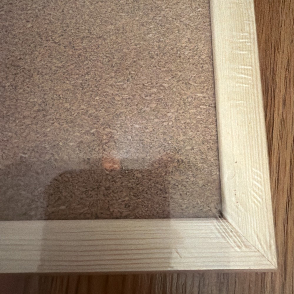 23”x17” Cork Board Bulletin Board Frame Wall Mounted