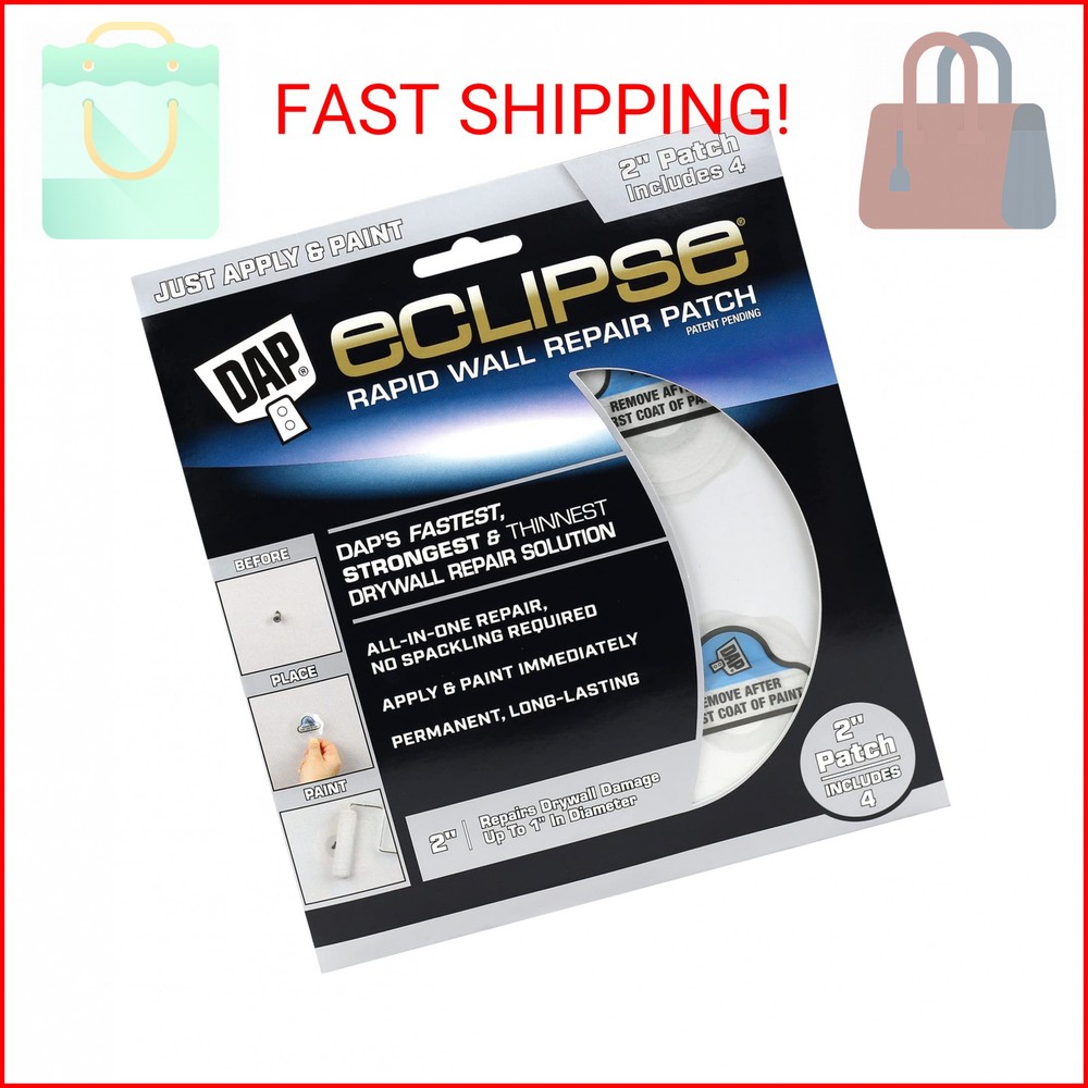 DAP Eclipse Rapid Wall Repair Patch, 2 in, 4 Pack (7079809161)