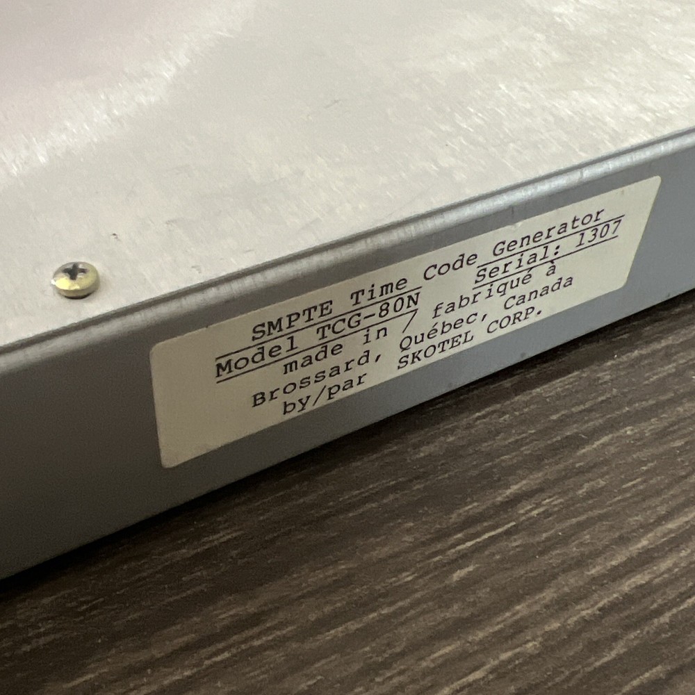 Vintage Skotel Time Code Generator Model TCG80 N