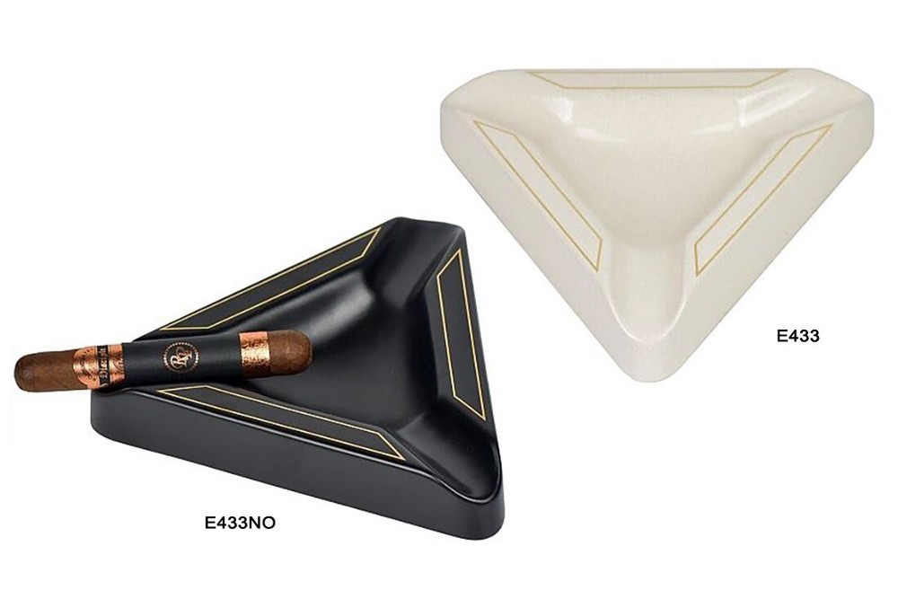 CIGAR ASHTRAY ASHTRAY LUBINSKI TRIANGULAR CIGAR ASHTRAY E433 E433NO