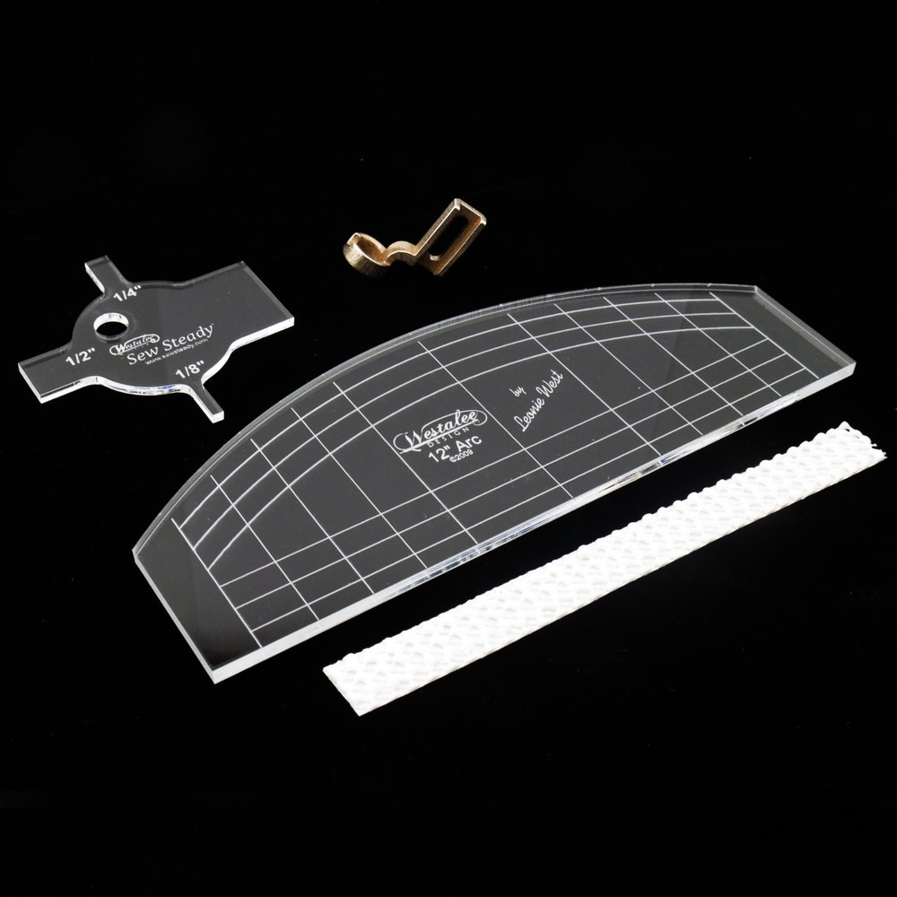 Westalee Design Ruler Foot Starter Kit W/Template, High Shank