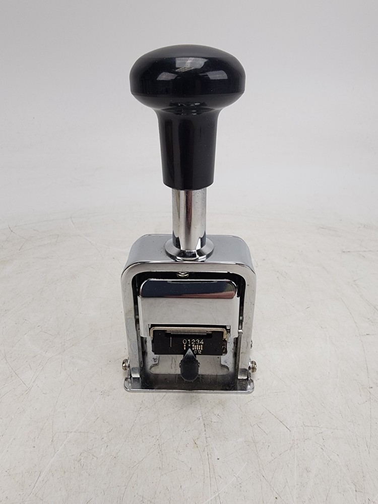 Vintage Tannco Model 600 Automatic Numbering Machine Tested Box AS IS