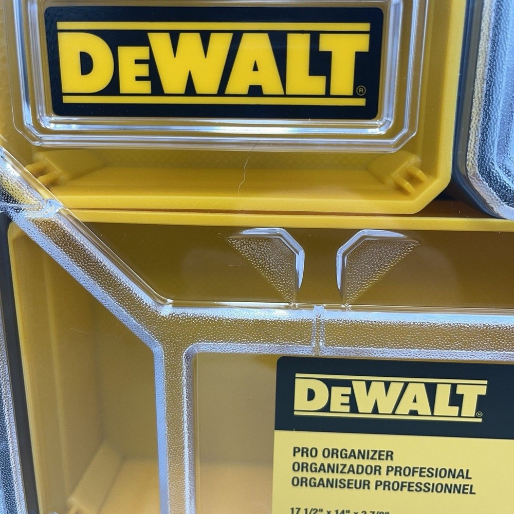 DEWALT SMALL PARTS TOOL STORAGE ORGANIZER STACKABLE REMOVEABLE 10-COMPARTMENT