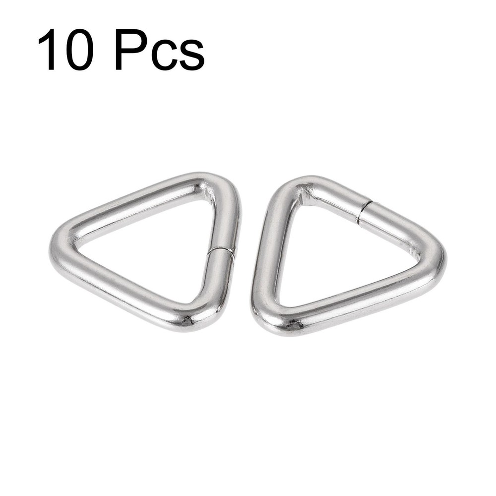 Triangle Ring Buckle, 0.79"(20mm) Inner Width for Hardware Strap Craft DIY 10pcs