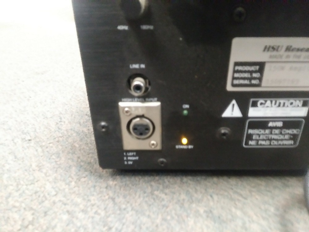 hsu research 150 watt amplifer untested
