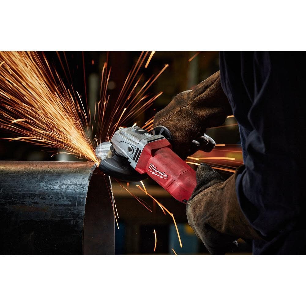 Milwaukee 6142-30 120V Angle Grinder - Red