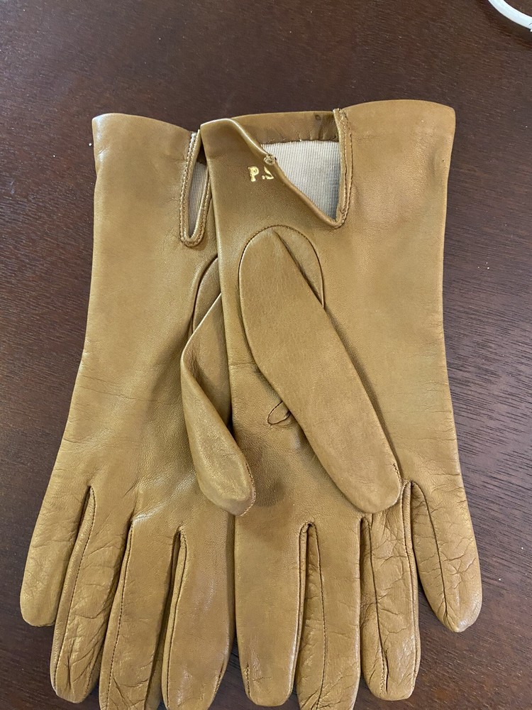 Genuine Leather Women’s Gloves Brown Lined Soft Soft Basic