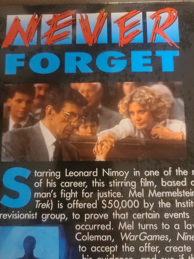 Never Forget Laserdisc 1991 NEW SEALED