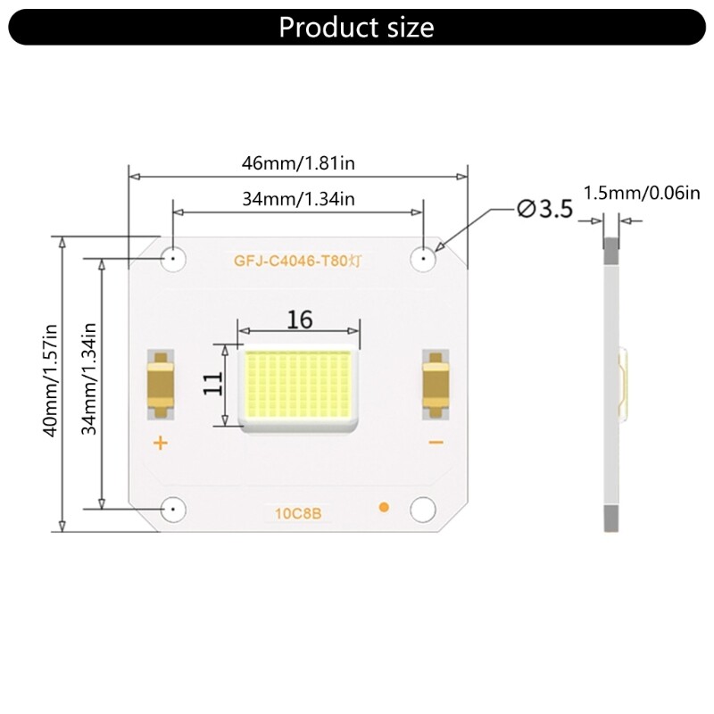 High Brightness LED LED Chip Integrate Lamp 100W Projectors Lights Beads Replace