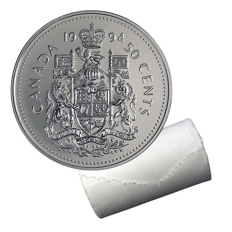 1994 CANADA Half Dollar 50 Cent Coin From Mint Roll UNC
