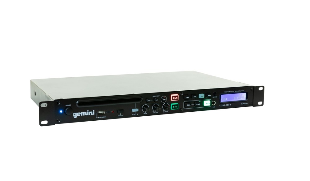 Gemini CDMP-1500 19 inch Professional Rackmount Single CD MP3 USB Media Player