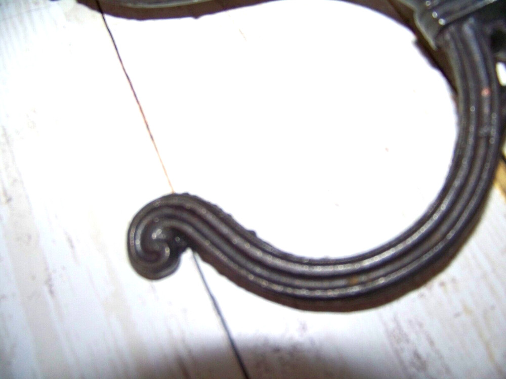 Antique Cast Iron Single Architectural Double Hat Coat Hook Reclaimed Salvage