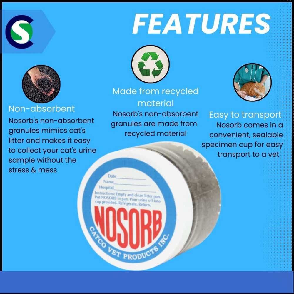 Creative Science Nosorb Non-Absorbent Cat Litter | 6 oz | Easily Collect