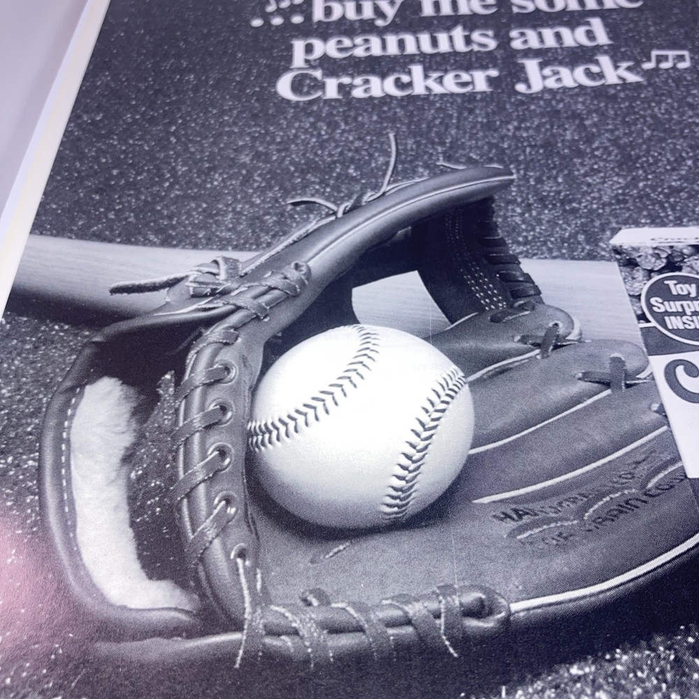 1991 Cracker Jack Vintage Print Ad 8”X11” From MLB Seattle Mariners Program S1