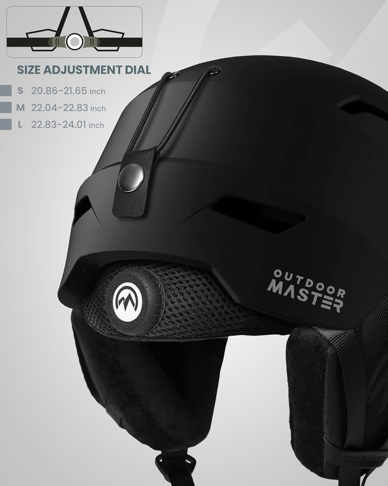 Ski & Snowboard Helmet Set with Goggles - Durable, Protective & Ventilated
