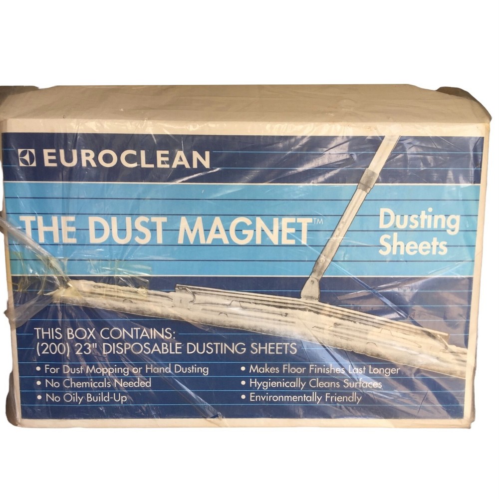 EUROCLEAN DUST MAGNET 180 DUSTING SHEETS BUSTED BOX