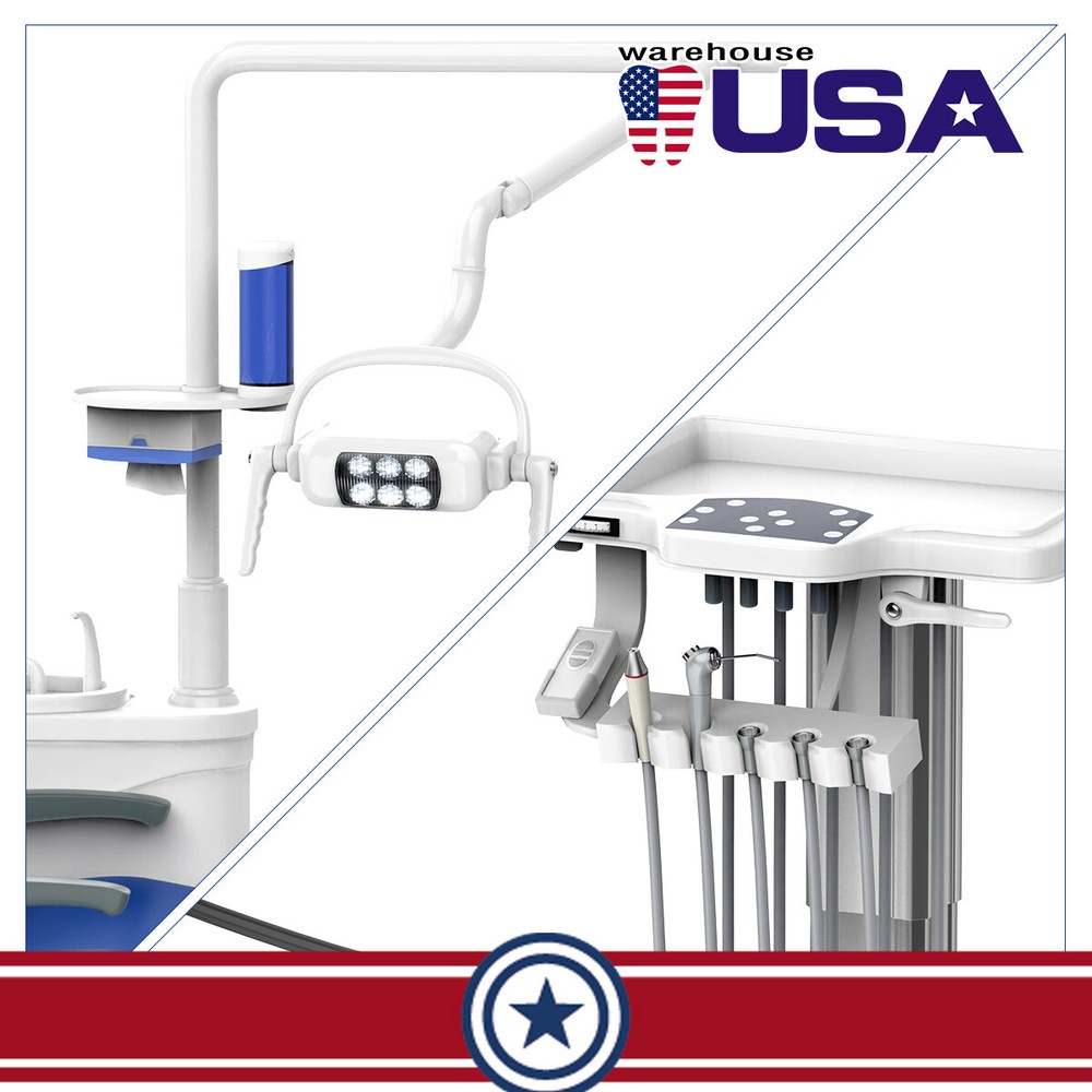 Dental Unit Surgery Chair Unit Computer Controlled DC Motor with Doctor's Stool