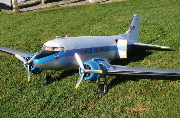 Douglas DC-3  140" Giant Scale RC Model  Printed Plans  Rolled or folded