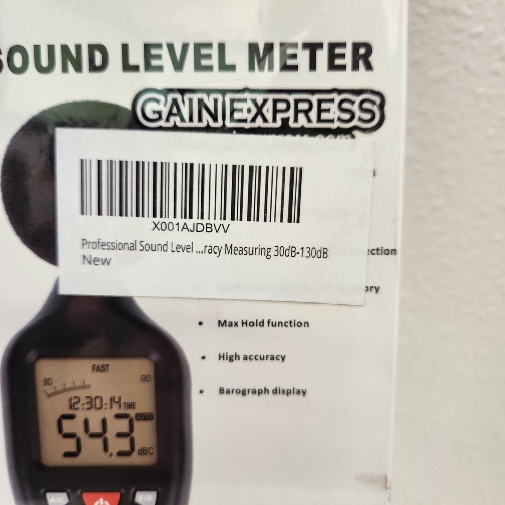Gain Express Professional Sound Level Meter with without Data Record Function