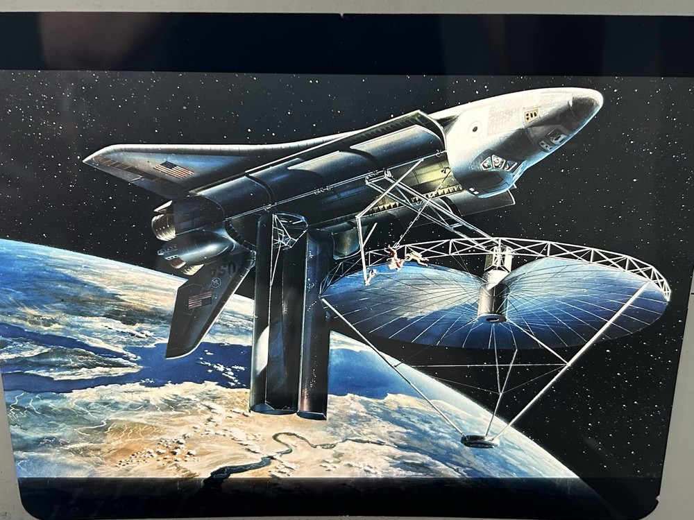 1981 NASA KSC Space Shuttle Orbiter Flight Antenna Presentation Transparency-618